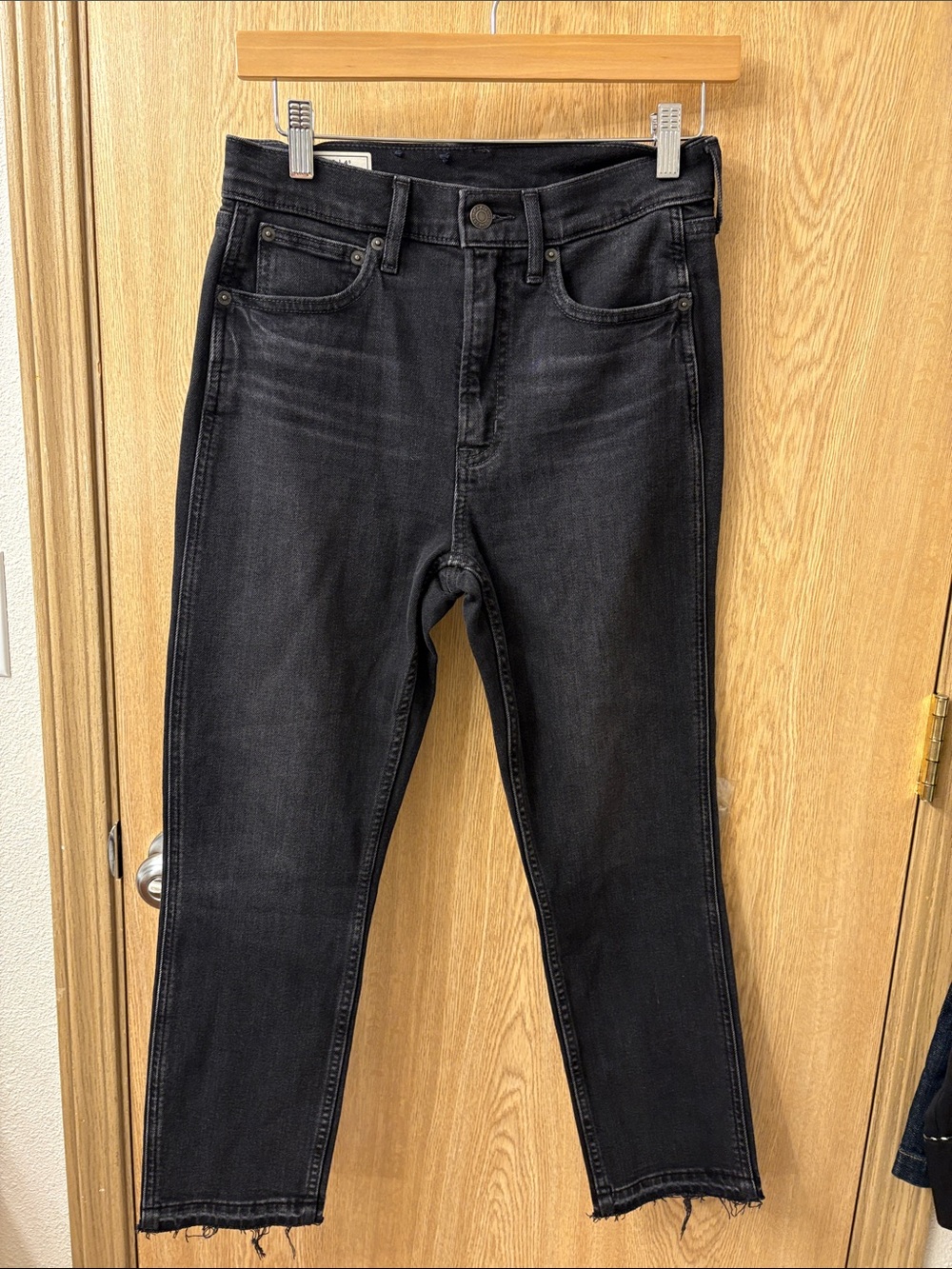 GAP Black High-Rise Straight Jeans